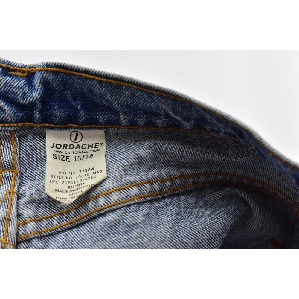 90s Vintage Jordache Jeans High Waist Tapered Leg Raw Hem Womens 14 32x29 Inseam - Picture 7 of 7